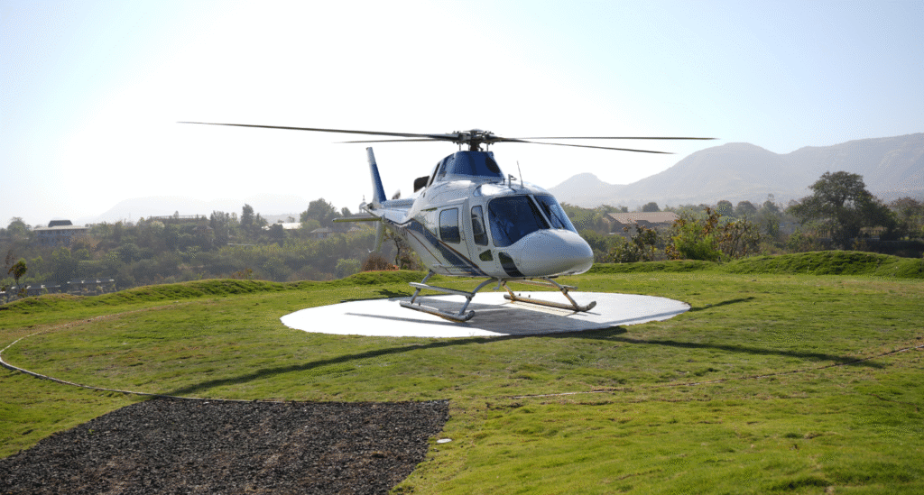 AeroDivine helicopter service in Delhi for business, pilgrimage, and weddings.