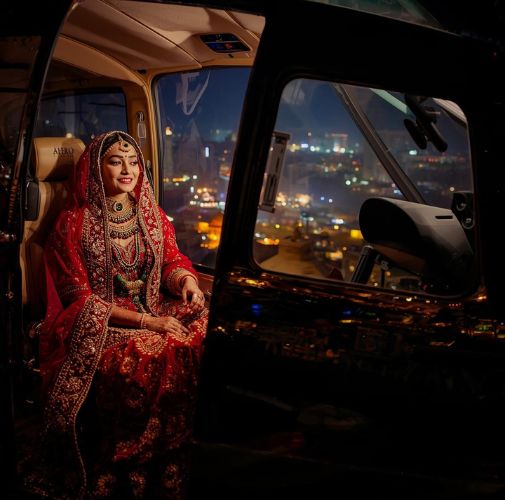 Book helicopter for marriage ceremony in Delhi