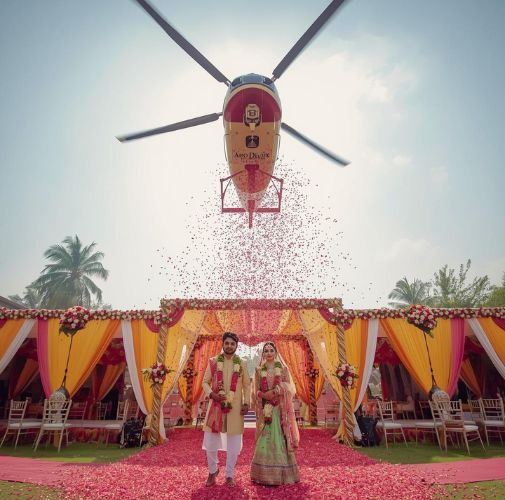 Wedding helicopter rental service in Gujarat