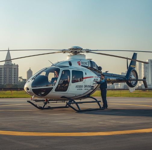 Premium helicopter service in Delhi with Aero Divine Aviation