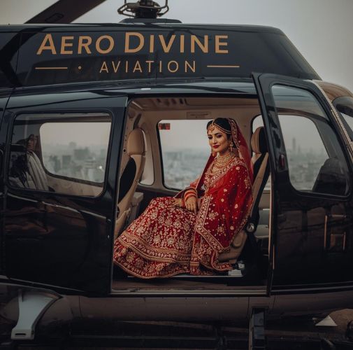 Comprehensive wedding helicopter services in Delhi by AERO Divine Aviation