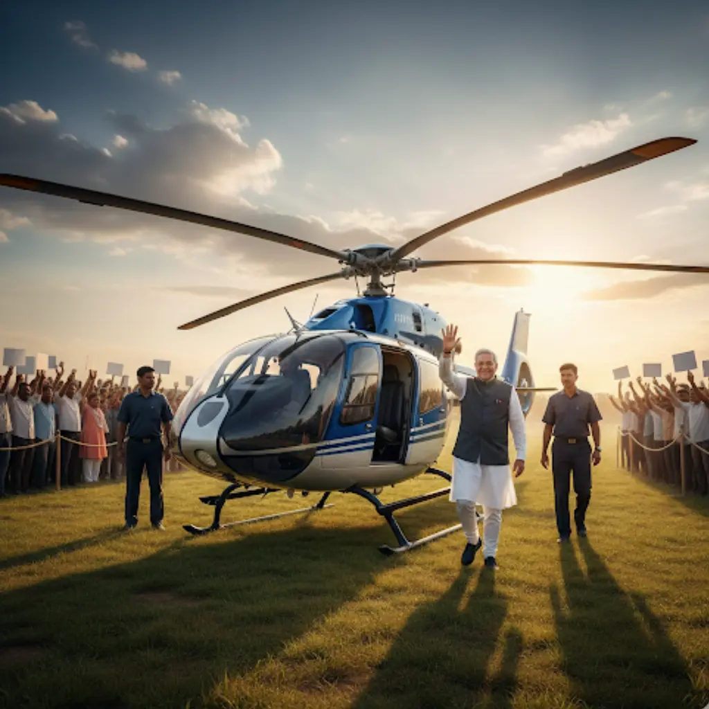 helicopter service for vidhan sabha election