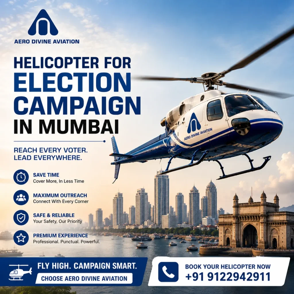Helicopter for Election Campaign in Mumbai
