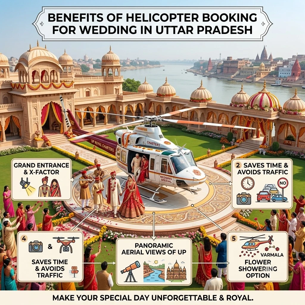 Helicopter Booking for Wedding in Uttar Pradesh