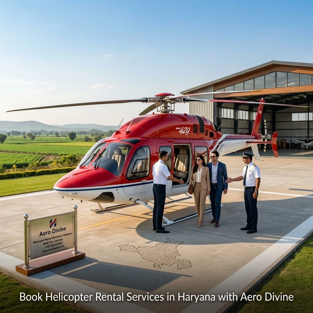 Book Helicopter Rental Services in Haryana with Aero Divine