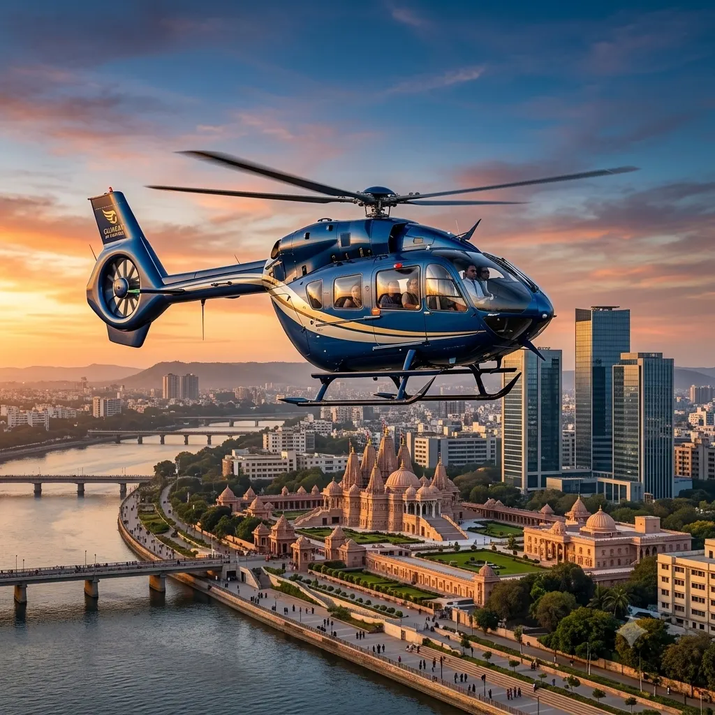 Charter helicopter service in gujarat