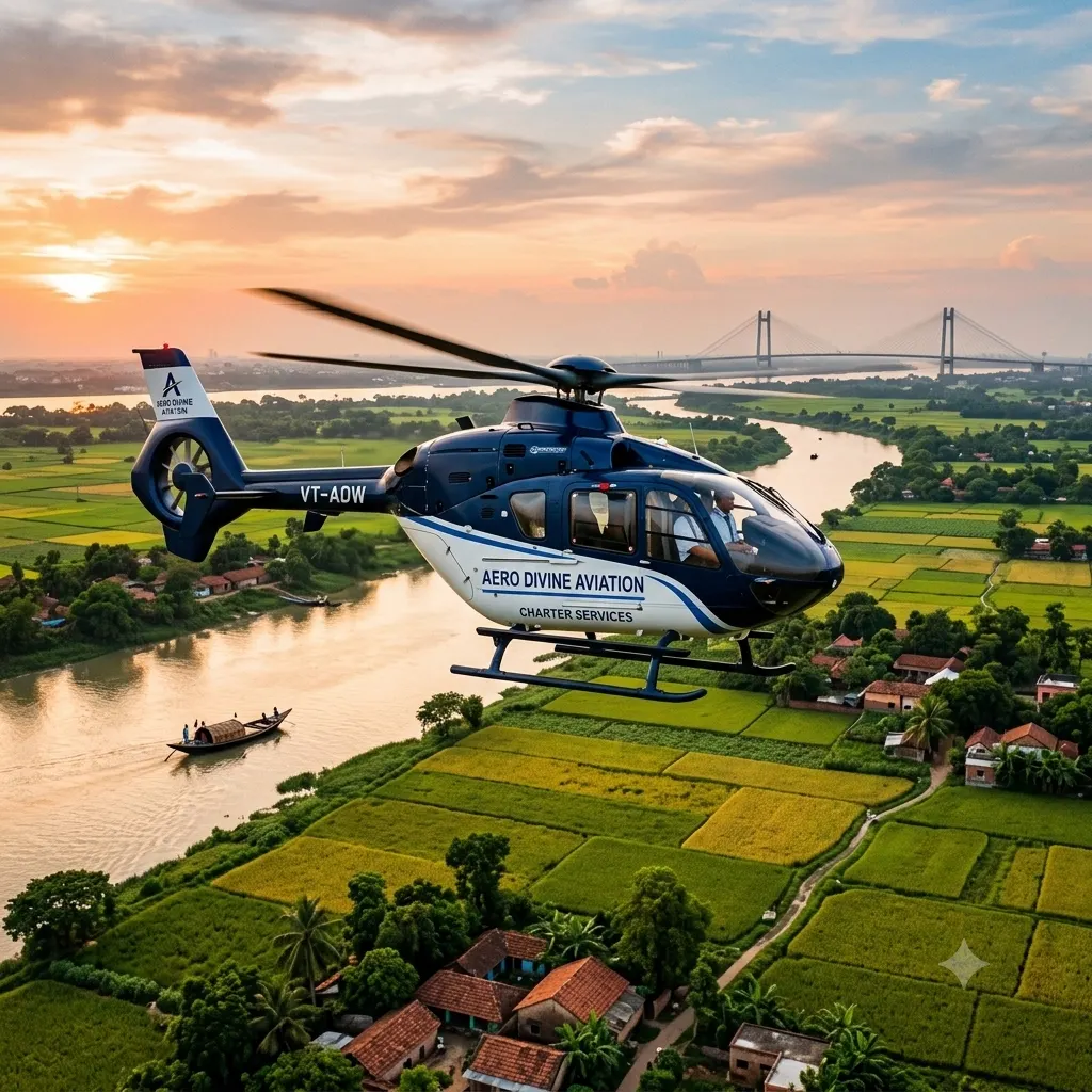 Charter helicopter services in west bengal