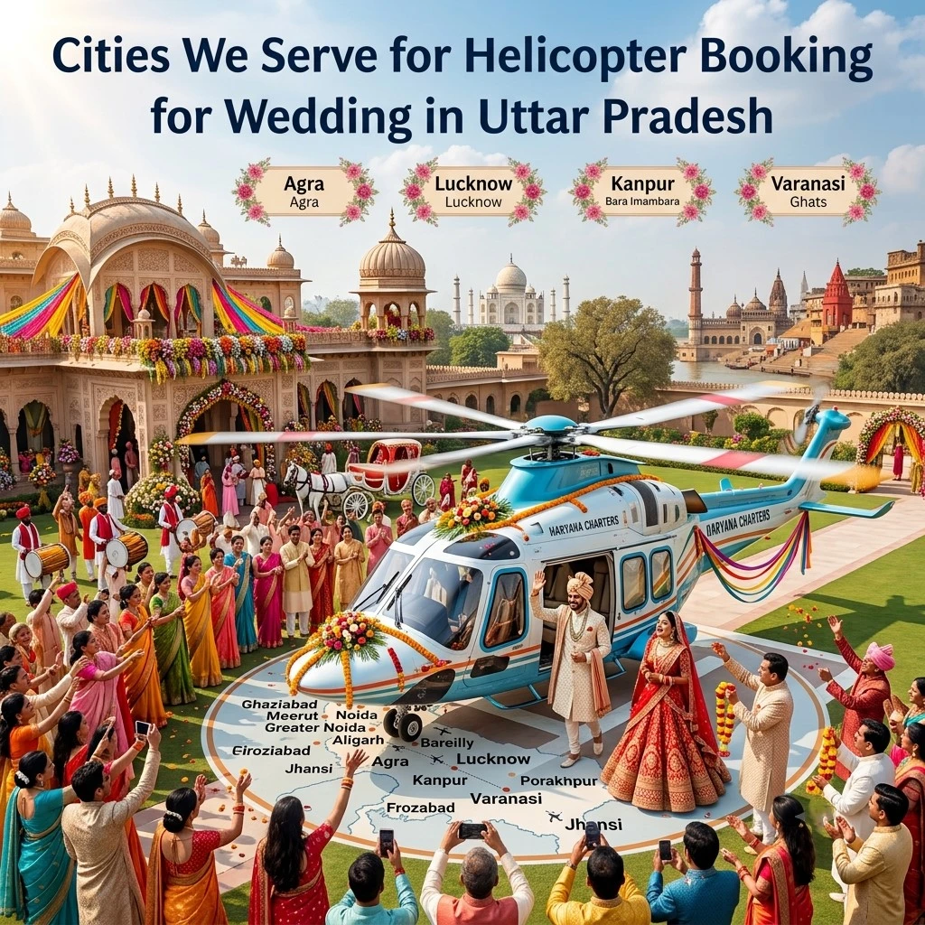 Helicopter Booking for Wedding in Uttar Pradesh