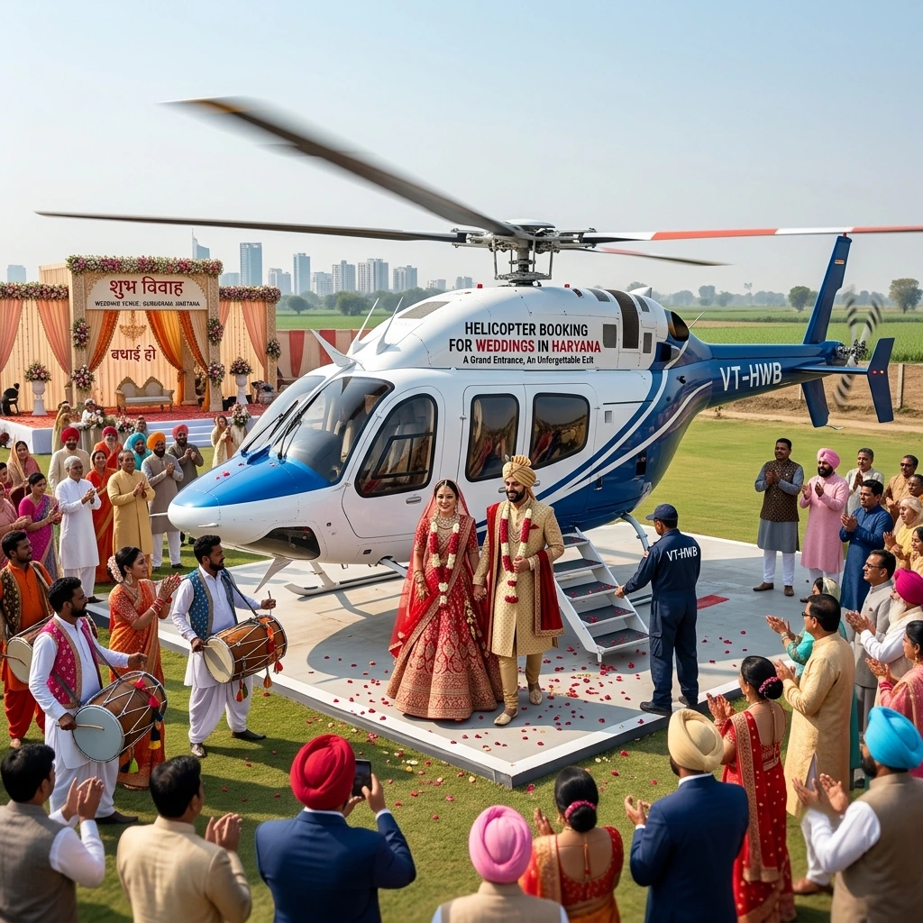 Helicopter Booking for Weddings in Haryana
