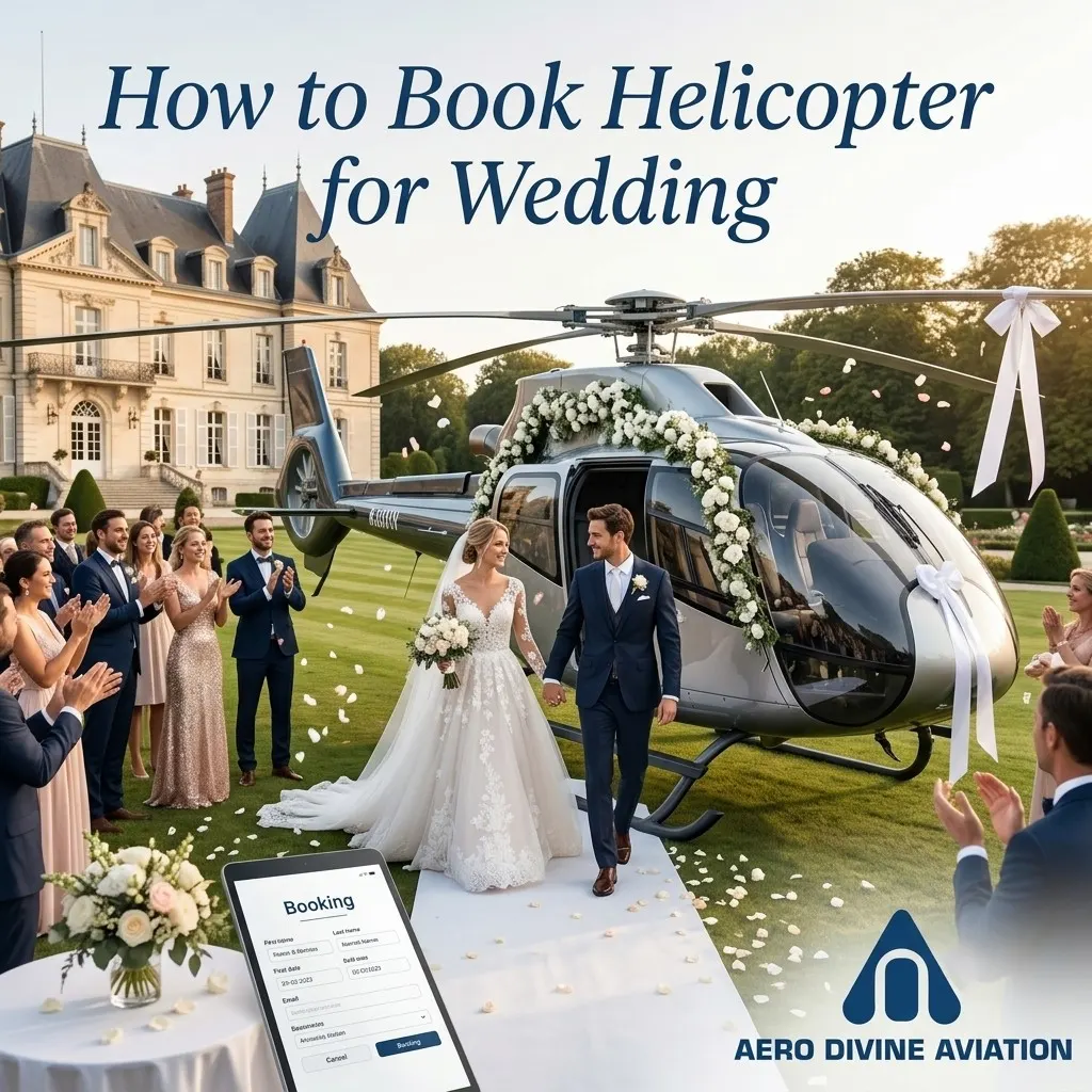 How to Book Helicopter for Wedding