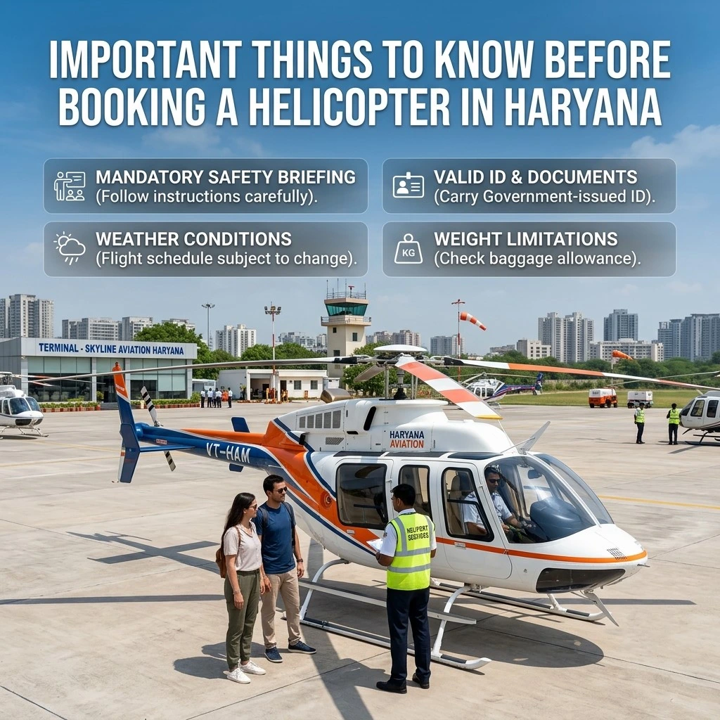 Important Things to Know Before Booking a Helicopter in Haryana