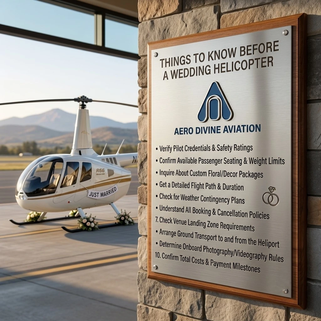 Things to Know Before Booking a Wedding Helicopter