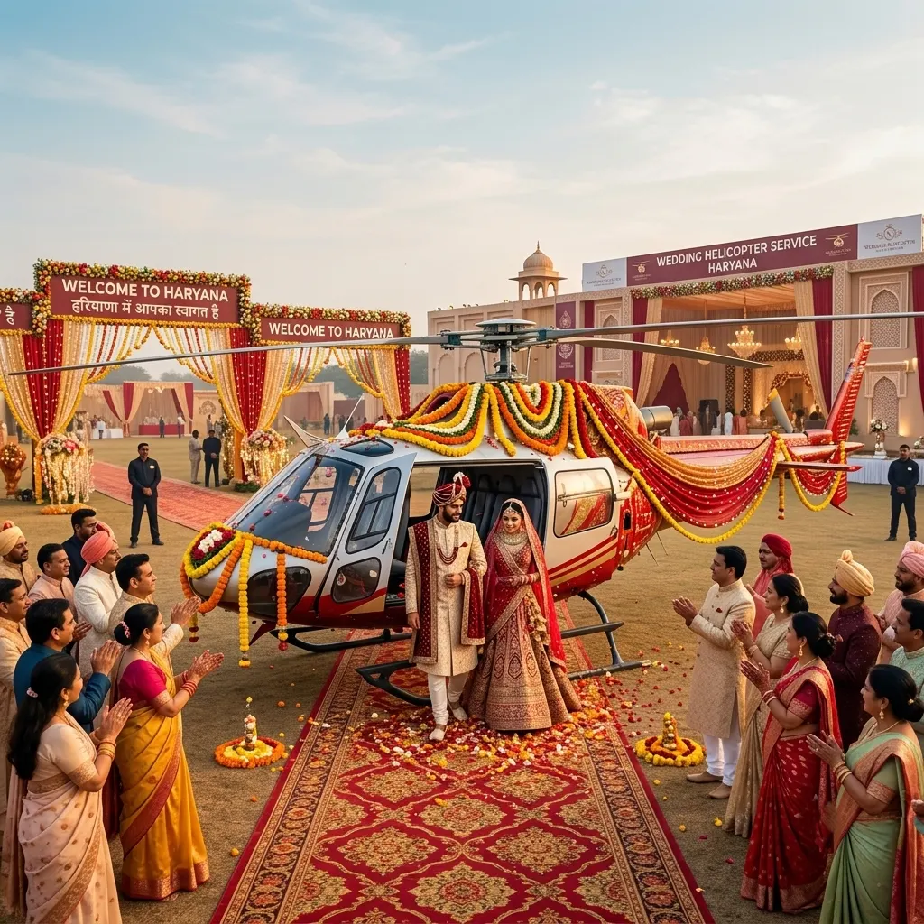 Wedding helicopter service
