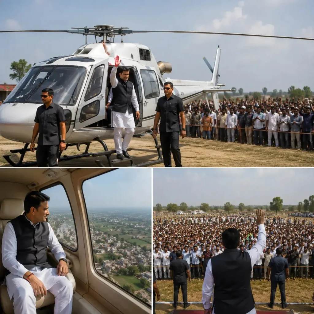 helicopter for election campaign in uttar pradesh