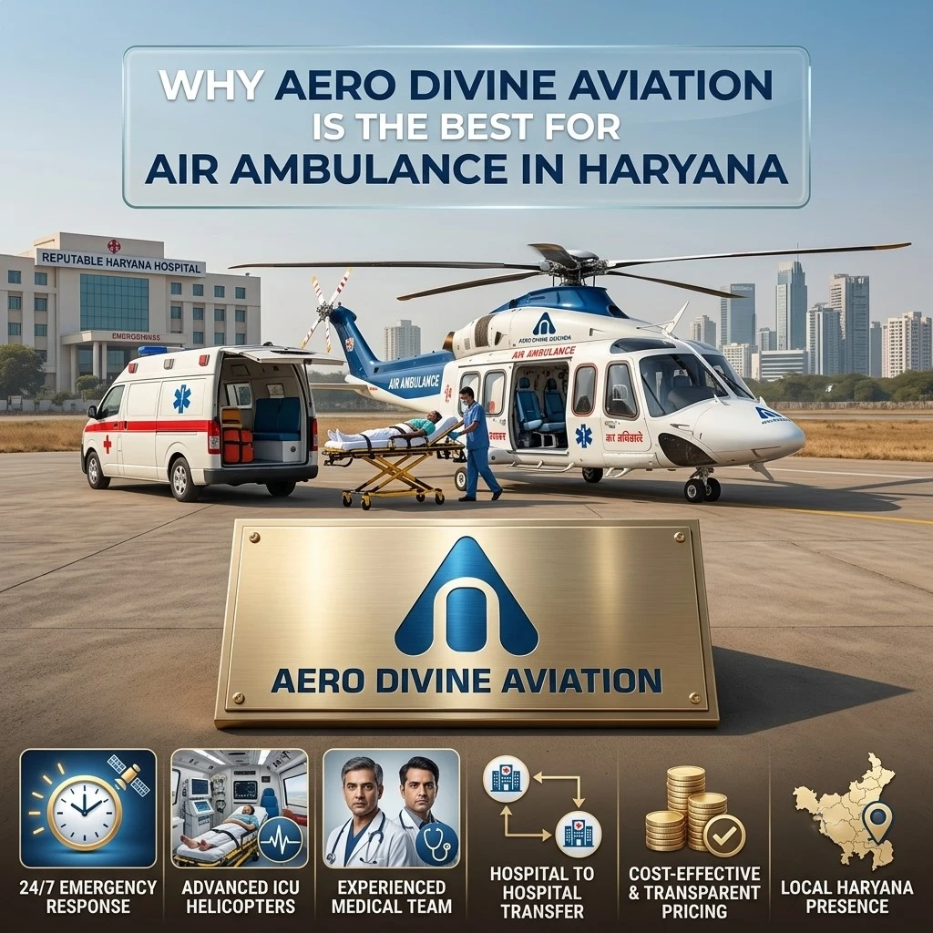 Why Aero Divine Aviation is the Best for Air Ambulance in Haryana