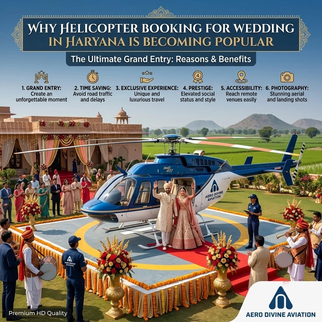 Why Helicopter Booking for Wedding in Haryana Is Becoming Popular