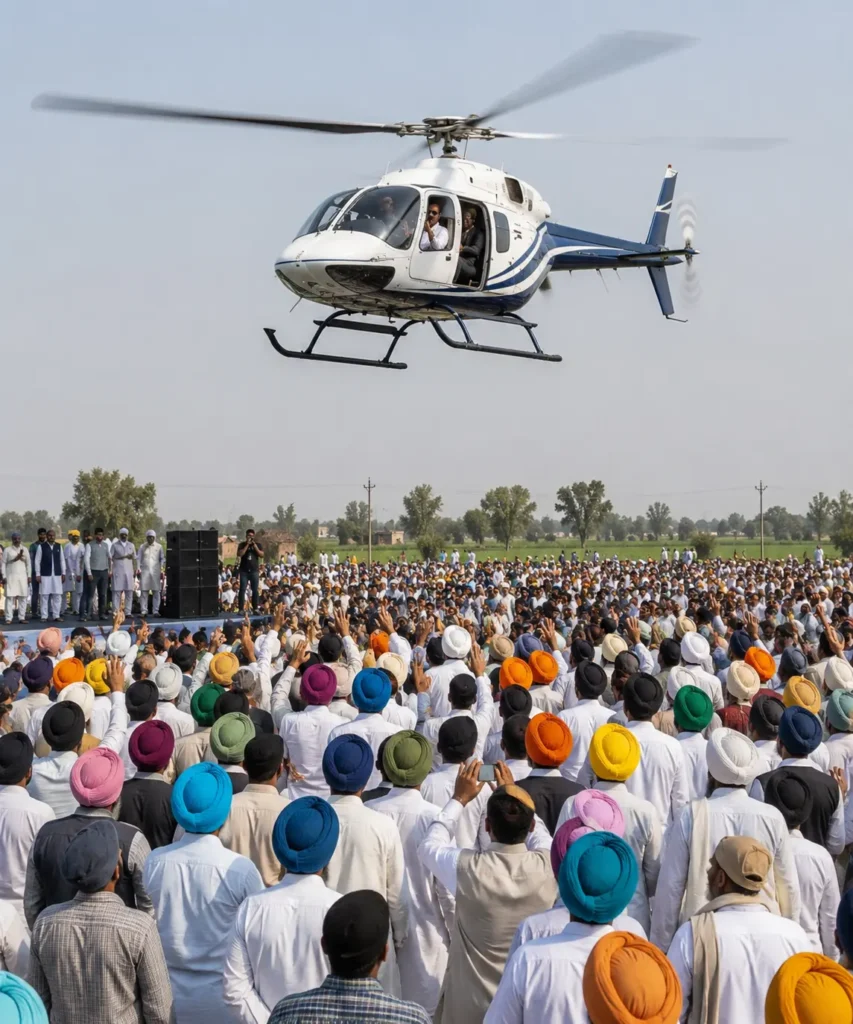 Election helicopter service in Punjab