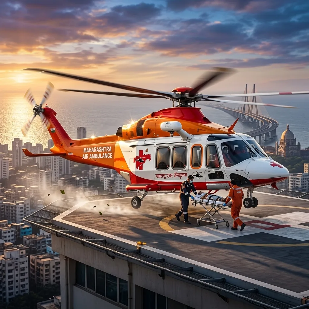 helicopter for air ambulance in maharashtra