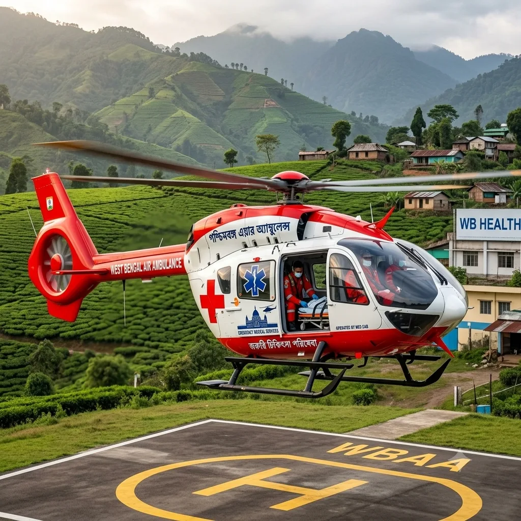helicopter for air ambulance in west bengal