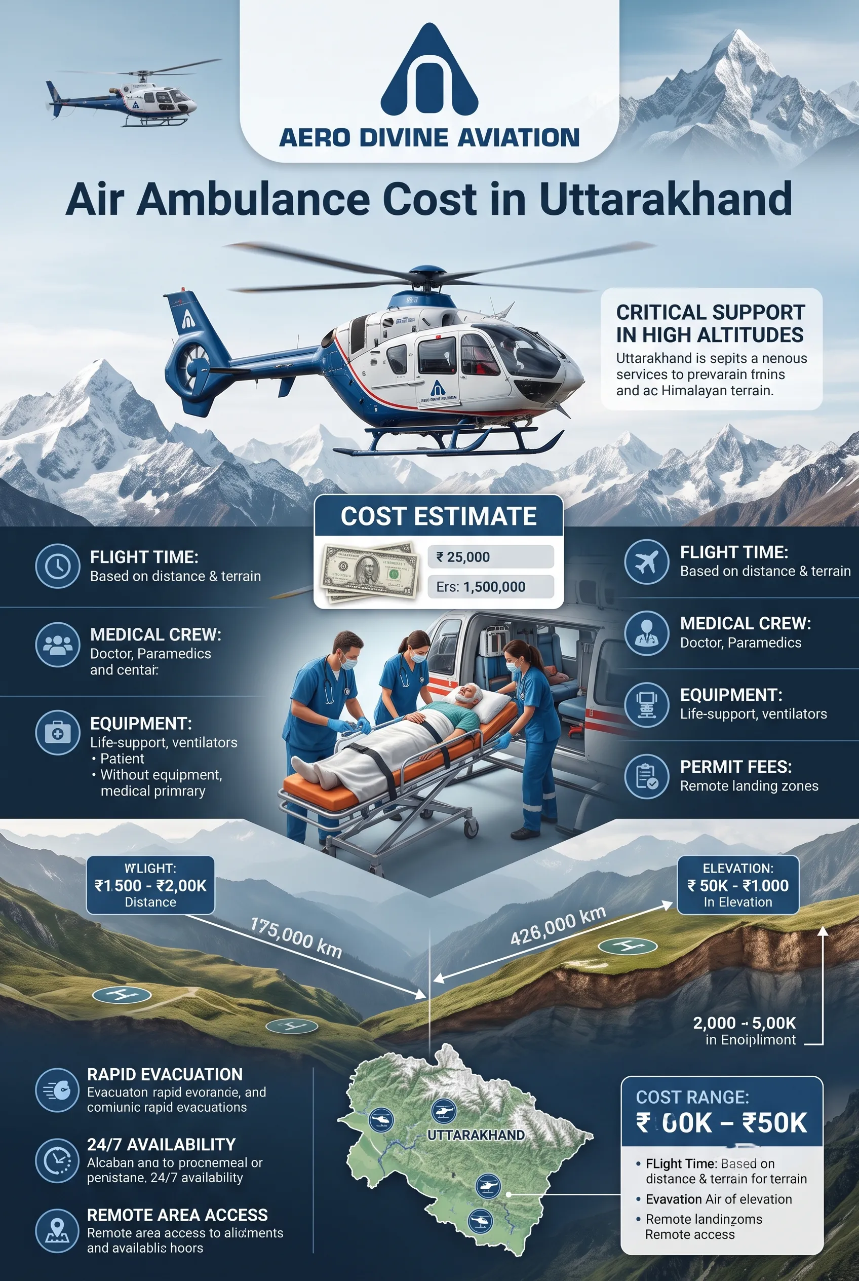 Air Ambulance Cost in Uttarakhand