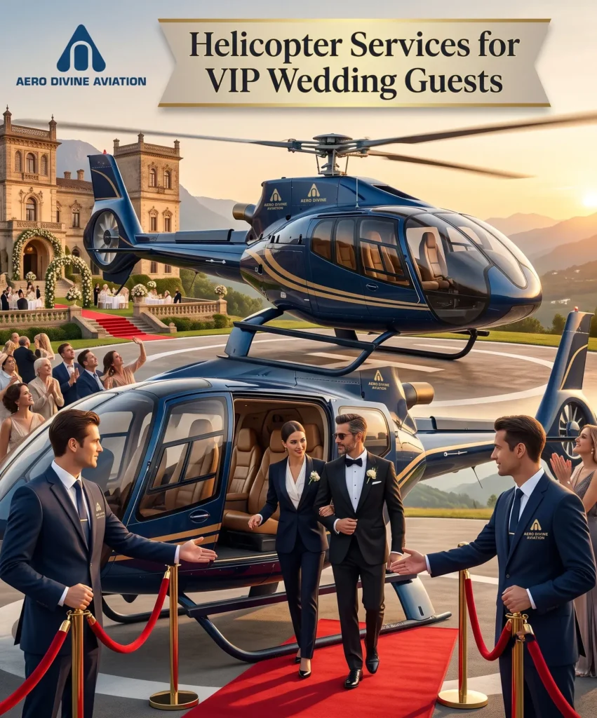 Helicopter Services for VIP Wedding Guests