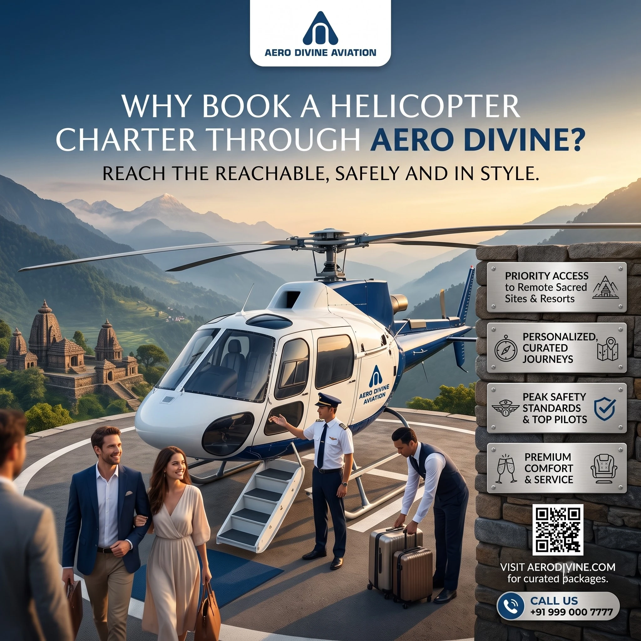 Why Book a Helicopter Charter Through Aero Divine