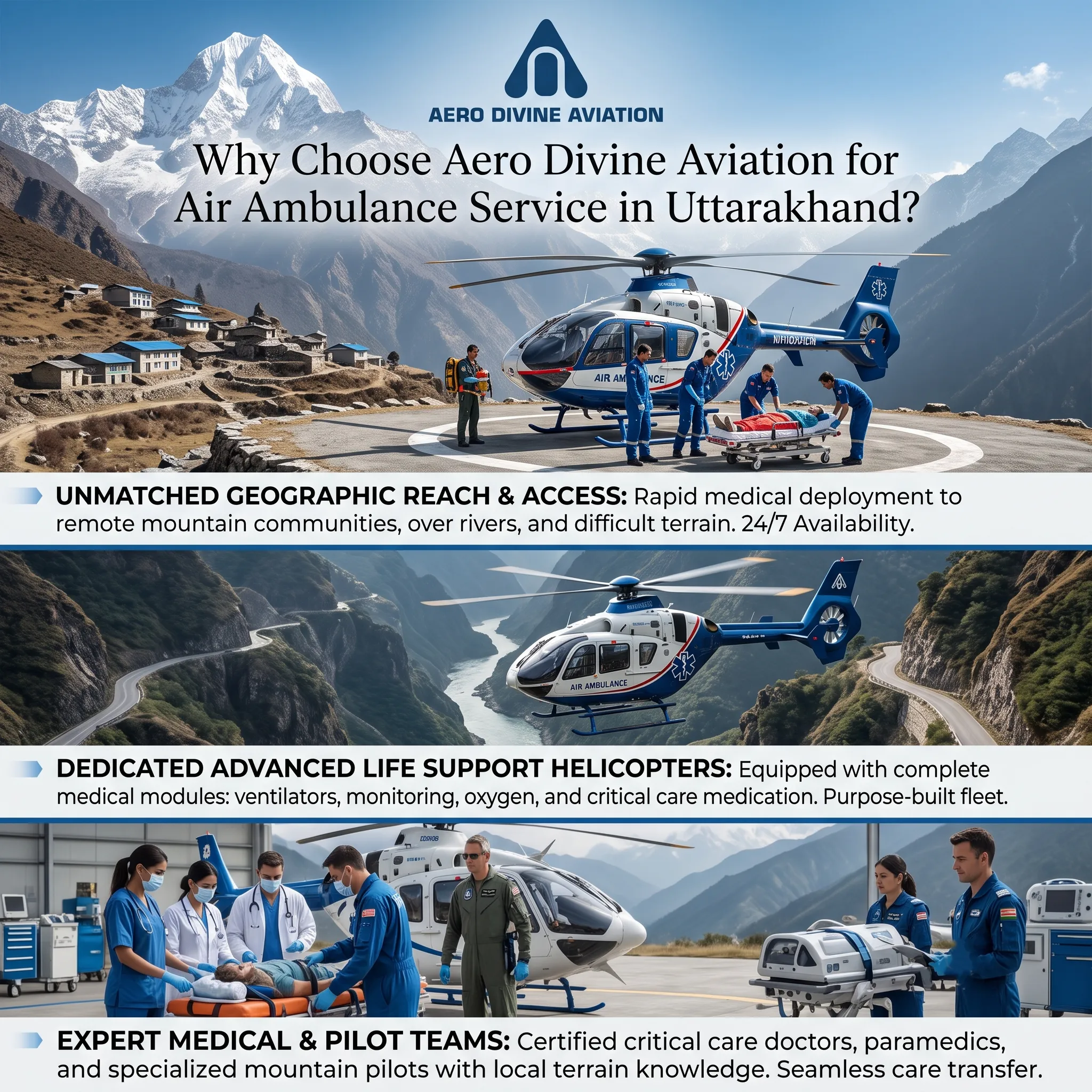 Why Choose Aero Divine Aviation for Air Ambulance Service in Uttarakhand